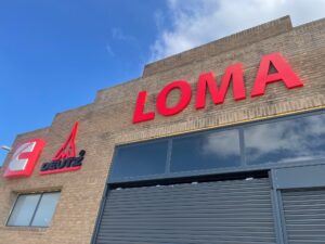 Rótulo de letras Corpóreas de aluminio LOMA